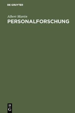 Cover of Personalforschung