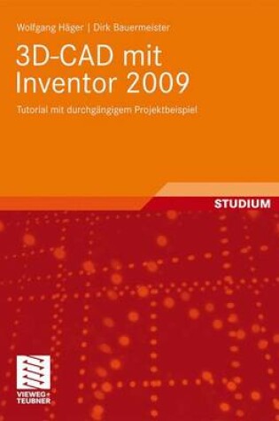 Cover of 3d-CAD Mit Inventor 2009