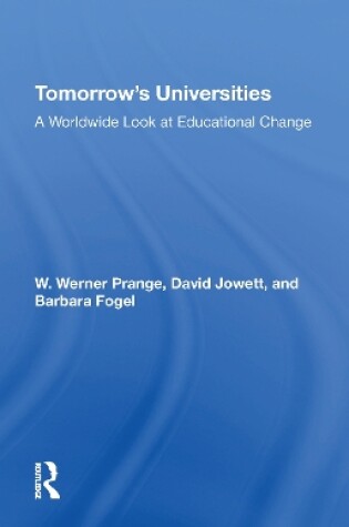 Cover of Tomorrow's Universities