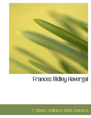 Book cover for Frances Ridley Havergal