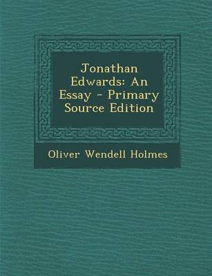 Book cover for Jonathan Edwards