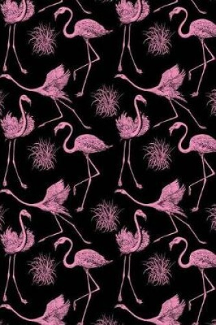 Cover of Pink and Black Flamingo Design Notebook