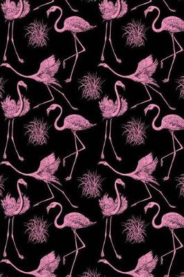 Book cover for Pink and Black Flamingo Design Notebook