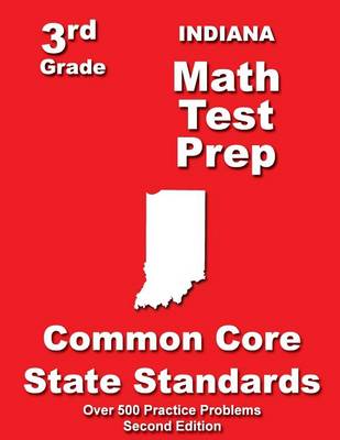 Book cover for Indiana 3rd Grade Math Test Prep