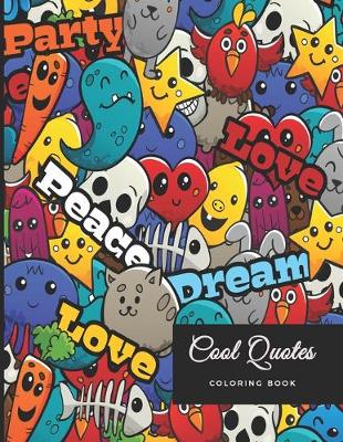 Book cover for Cool Quotes Coloring Book