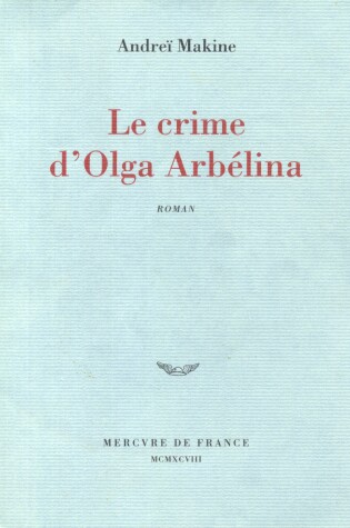 Cover of Le Crime d'Olga Arbyelina
