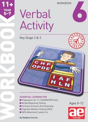 Book cover for 11+ Verbal Activity Year 5-7 Workbook 6