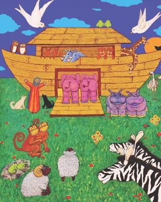 Book cover for Cute Bible Story Noah's Ark Blank Lined Journal for Girl or Boy Notebook