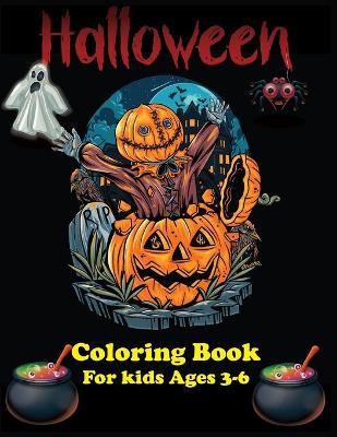 Book cover for Halloween Coloring Book For Kids Ages 3-6