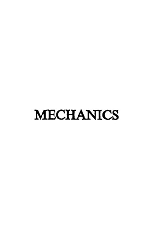 Cover of Mechanics