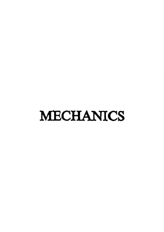 Cover of Mechanics