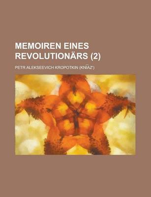 Book cover for Memoiren Eines Revolutionars (2)