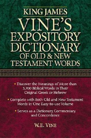 Cover of King James Vine's Expository Dictionary