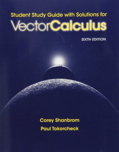 Book cover for Study Guide with Solutions for Vector Calculus