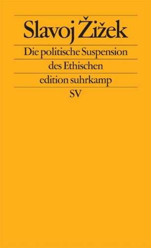 Book cover for Die politische Suspension des Ethischen