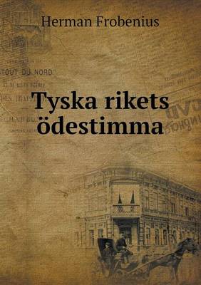 Book cover for Tyska rikets ödestimma