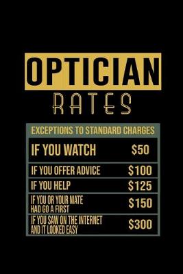 Book cover for Optician rates