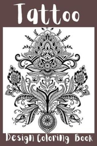 Cover of Tattoo Design Coloring Book