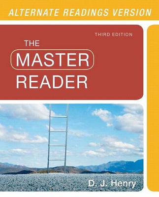 Book cover for The Master Reader, Alternate Readings Edition with MyReadingLab Access Code