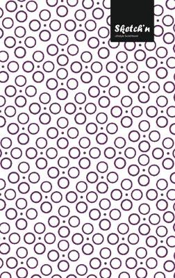 Cover of Sketch'n Lifestyle Sketchbook, (Bubbles Pattern Print), 6 x 9 Inches (A5), 102 Sheets (Purple)