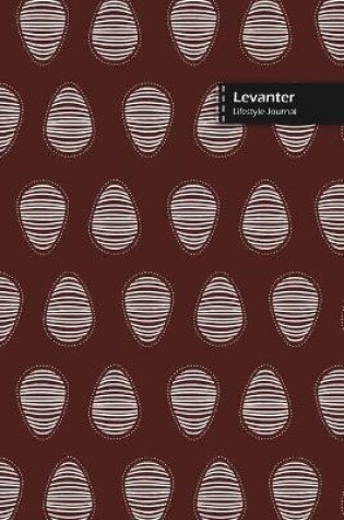Cover of Levanter Lifestyle Journal, Blank Write-in Notebook, Dotted Lines, Wide Ruled, Size (A5) 6 x 9 In (Brown)