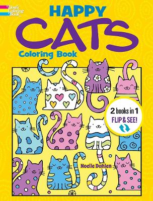 Book cover for Happy Cats Coloring Book/Happy Cats Color by Number