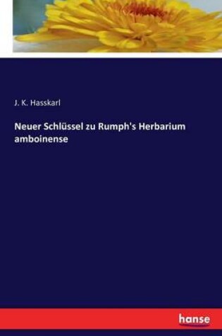 Cover of Neuer Schlüssel zu Rumph's Herbarium amboinense