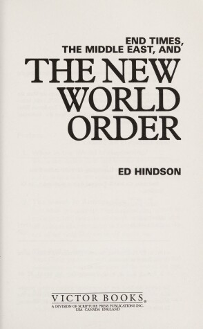 Book cover for End Times, the Middle East, and the New World Order