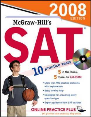Book cover for McGraw-Hill's SAT, 2008 Edition book-CD-ROM