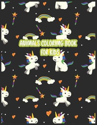 Book cover for Animals coloring book for kids