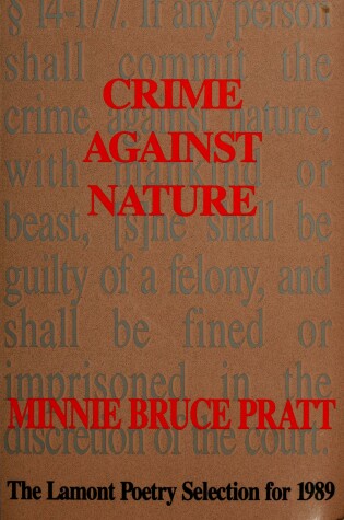 Cover of Crime against Nature