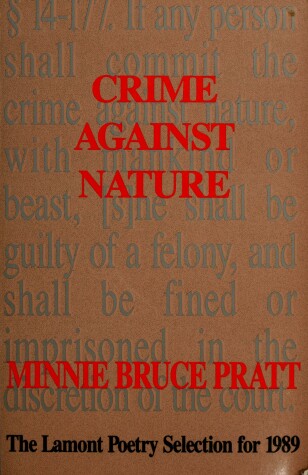 Book cover for Crime against Nature