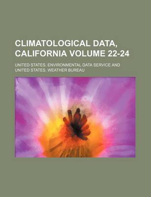 Book cover for Climatological Data, California Volume 22-24