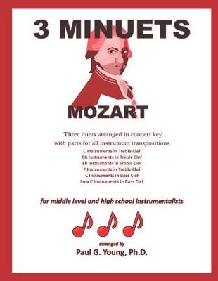 Book cover for Three Minuets by Mozart