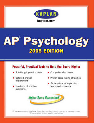 Cover of Kaplan AP Psychology