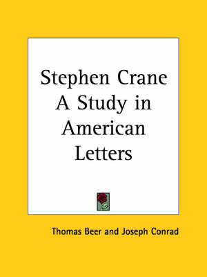Book cover for Stephen Crane A Study in American Letters (1923)