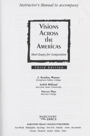 Cover of Visions Across the Americas Im