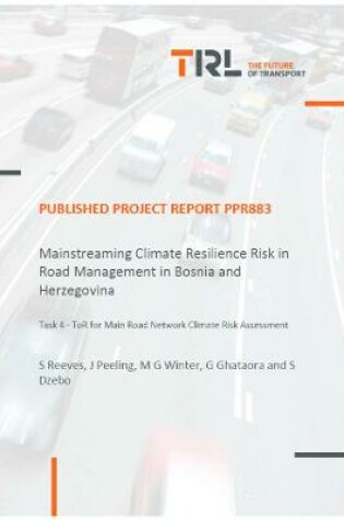 Cover of Mainstreaming Climate Resilience Risk in Road Management in Bosnia and Herzegovina