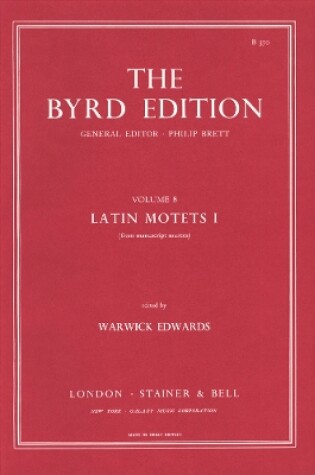 Cover of Latin Motets I