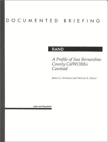 Book cover for A Profile of San Bernardino Country CalWorks Caseload