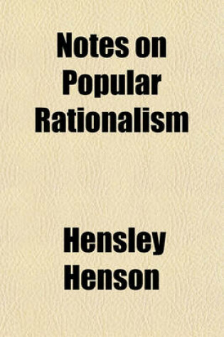 Cover of Notes on Popular Rationalism