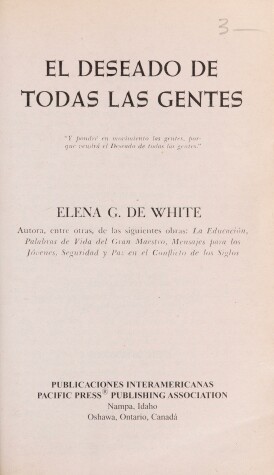 Cover of The Desire of Ages