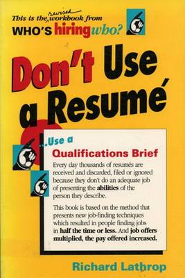 Book cover for Don't Use a Resume