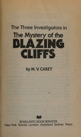 Book cover for Mystery of Blazing Cliff
