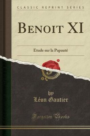 Cover of Benoit XI