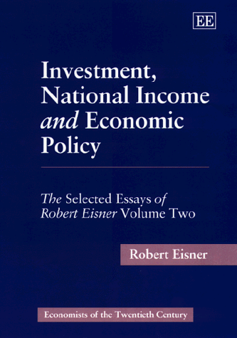 Cover of Investment, National Income and Economic Policy