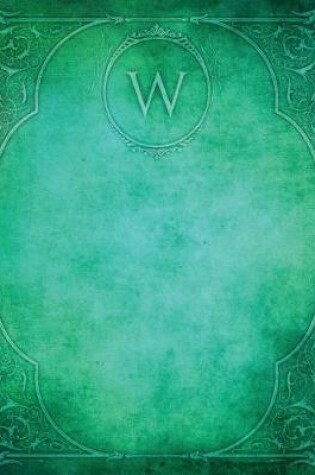 Cover of Monogram "W" Blank Sketchbook