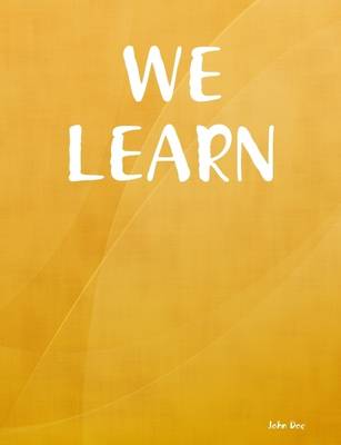 Book cover for We Learn