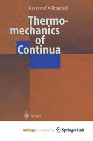 Cover of Thermomechanics of Continua