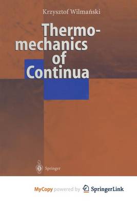 Book cover for Thermomechanics of Continua